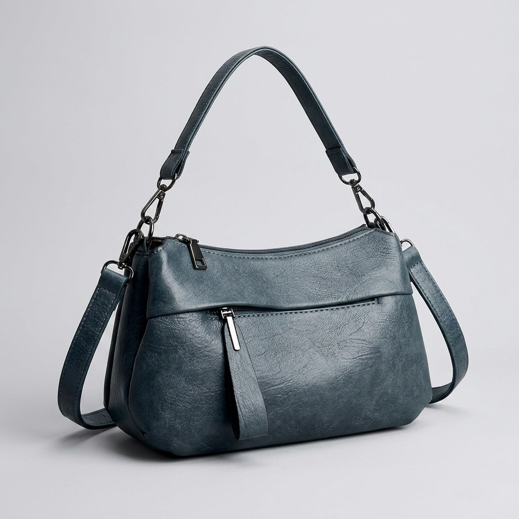 Mona Crossbody Bag - PU Leather Multi-Pocket Everyday Carry - Image 4