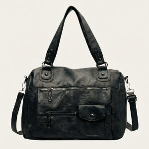 Jade Daily Tote Bag - Canvas Minimalist Shoulder Bag