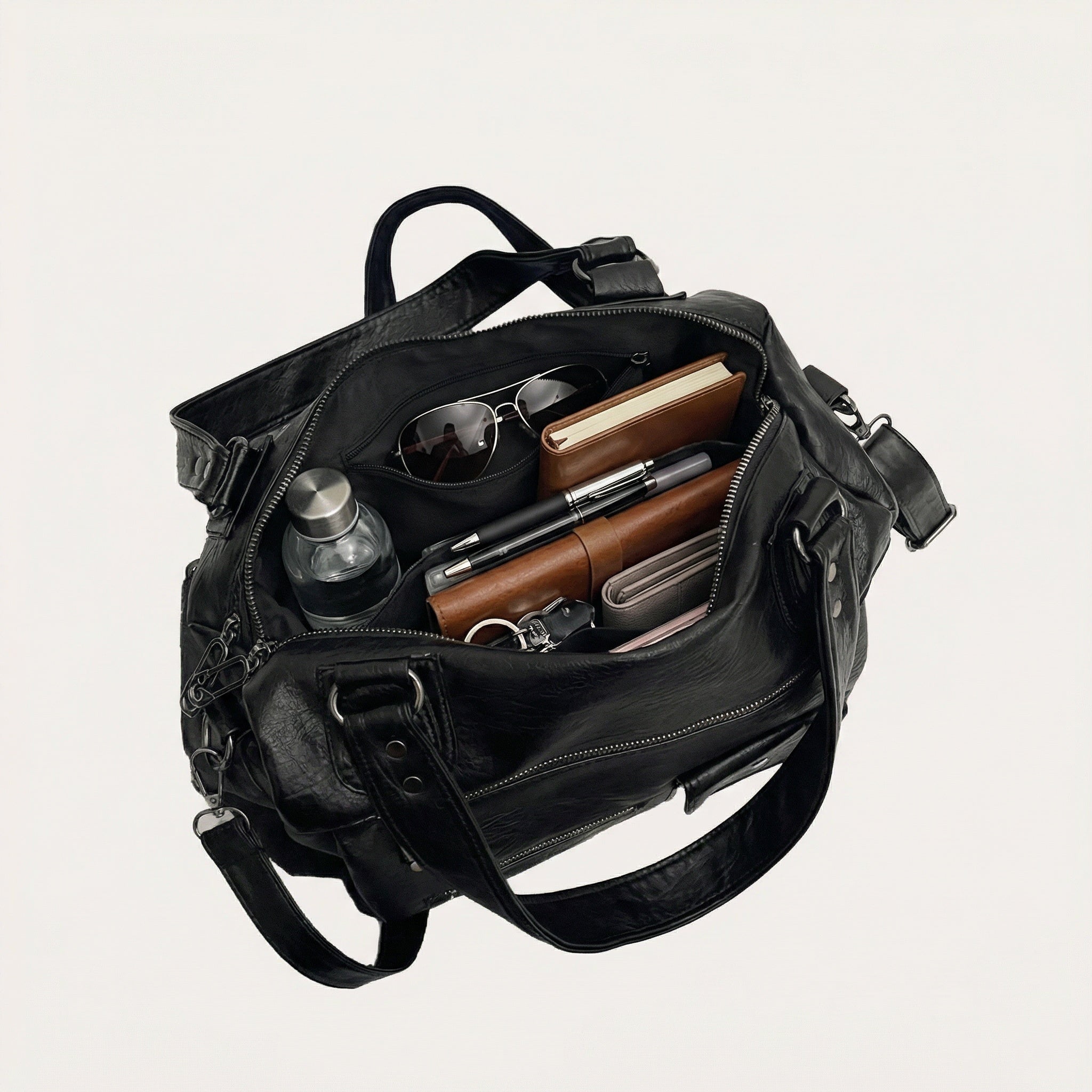 Jade Daily Tote Bag - Canvas Minimalist Shoulder Bag - Image 3