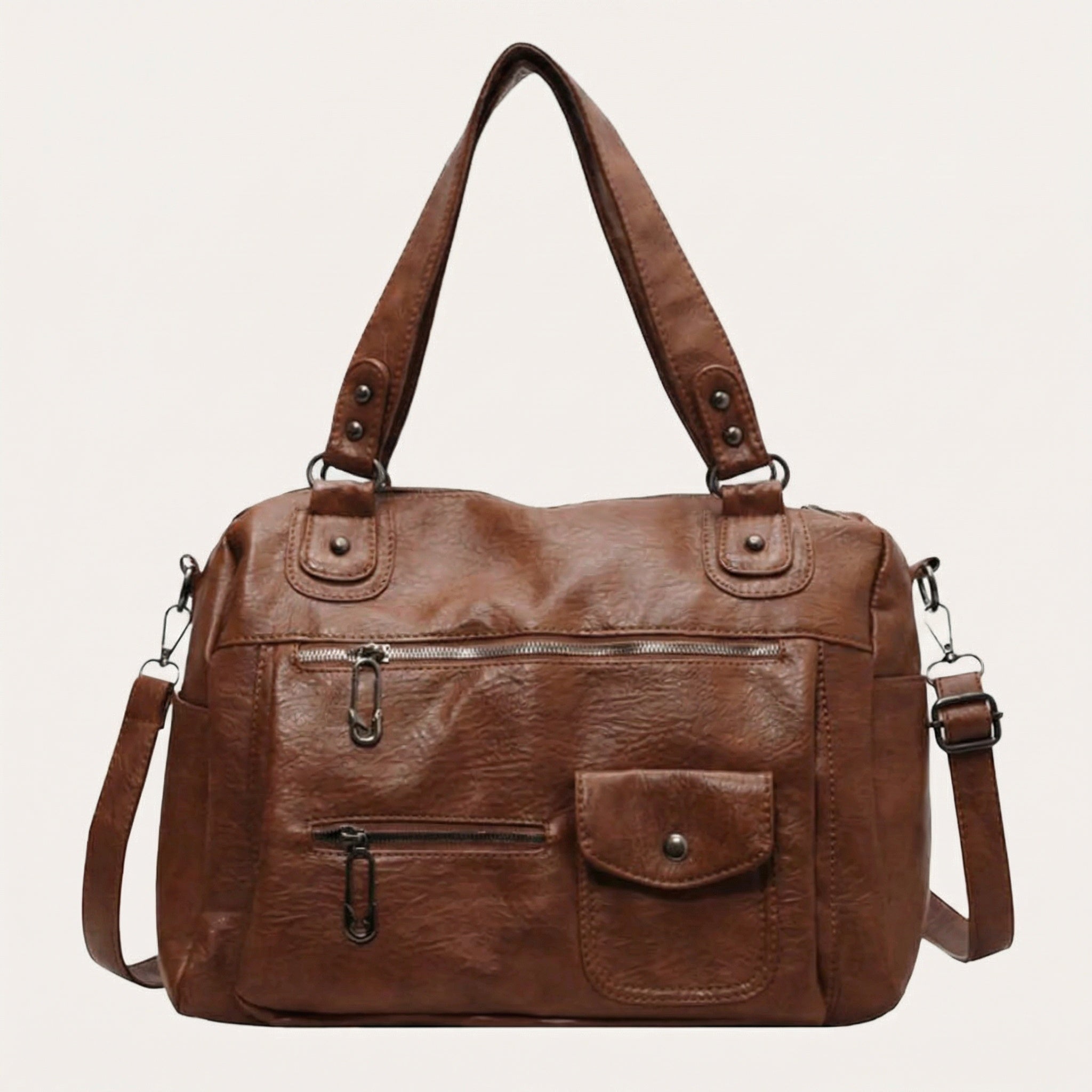 Jade Daily Tote Bag - Canvas Minimalist Shoulder Bag - Image 5
