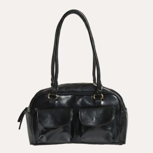 Louise Daily Shoulder Bag - Sleek PU Leather Everyday Carry
