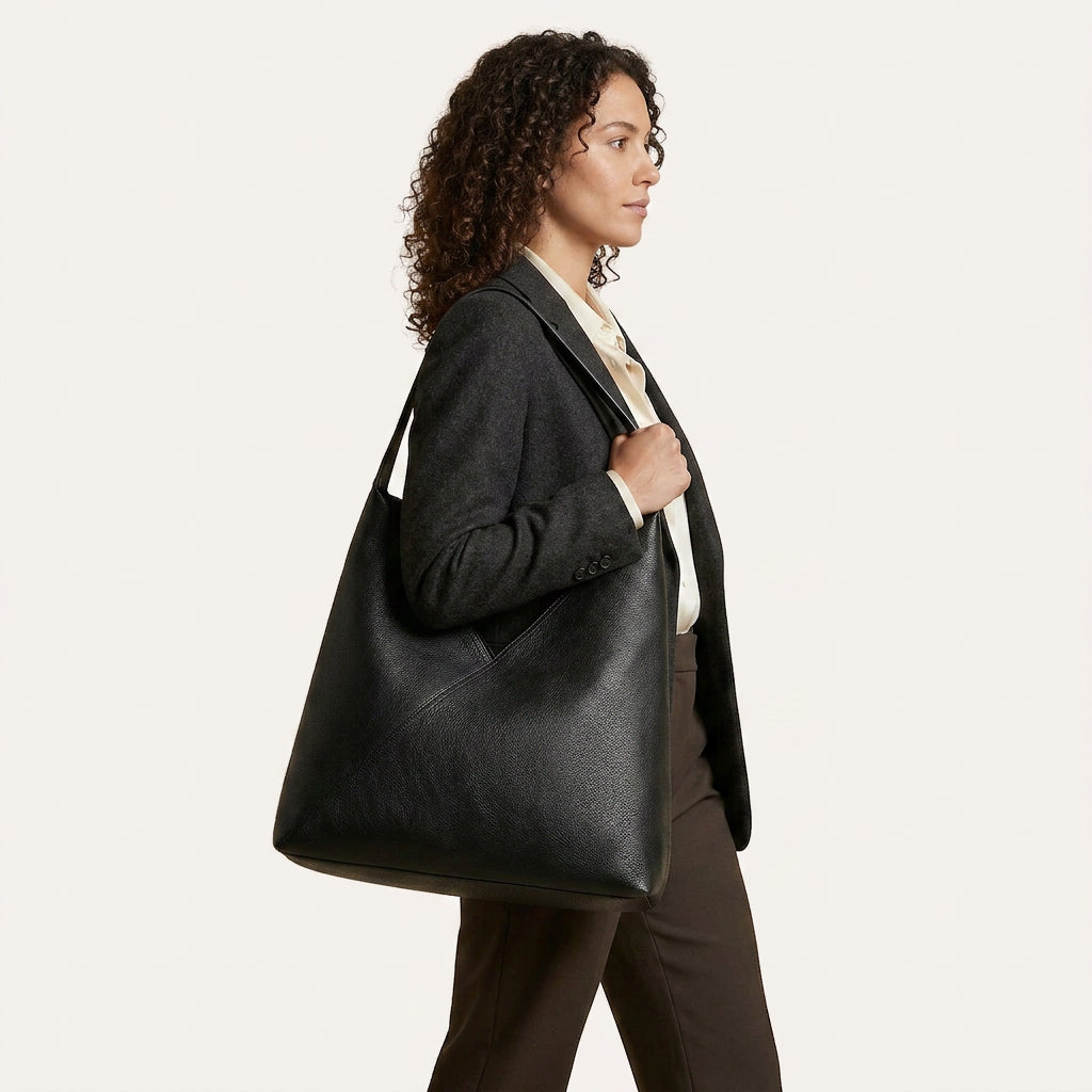 Jenna Shoulder Bag - PU Leather Spacious Carry for 13" Laptops - Image 2