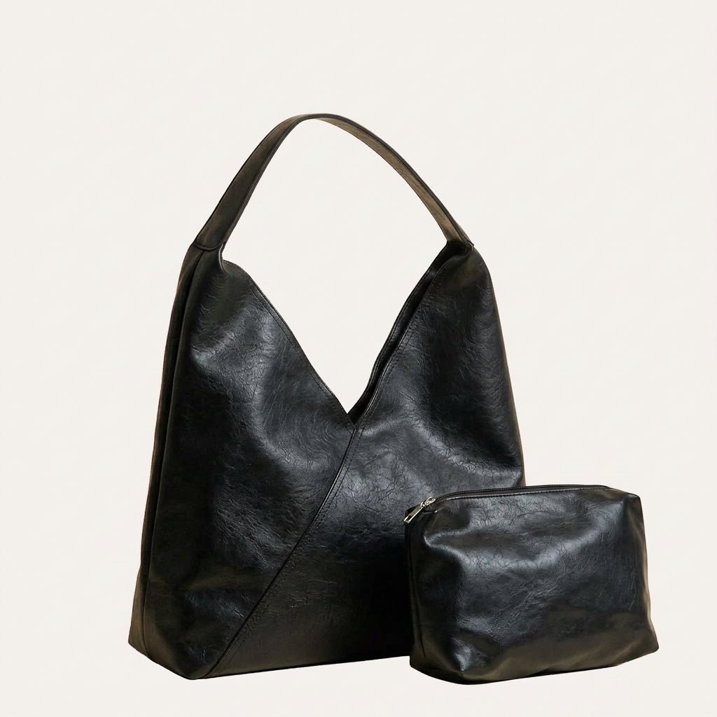 Jenna Shoulder Bag - PU Leather Spacious Carry for 13" Laptops - Image 3