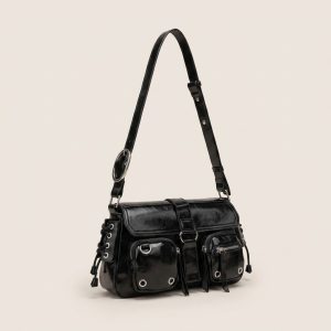 Celene Crossbody Bag - PU Leather Multi-Pocket Carry